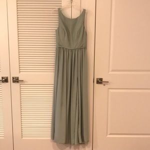 Size 12 Azazie Bridesmaids Dress color Agave